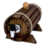 Pingometro Barrica Artesanal Barril Cachaça Rustico De Mesa 