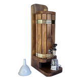 Pingometro Rustico Barril Barrica Porta Pinga 1 Litro + Copo
