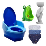 Pinico Infantil Musical 3x1 Redutor Degrau Love +mictorio Az