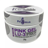 Pink Gel Piubella 28 Gramas Para Unhas Em Gel