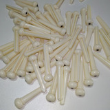 Pino Cravo Trava Corda Cavalete Violao Aço - Creme (6 Pç)