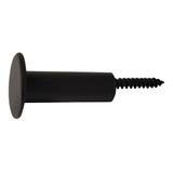 Pino Suporte Espelho Adnet Parede Aço 4cm Preto