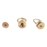 Pinos P/ Decoração De Capa D Celulares- Dourado - 8mm 10 Pçs