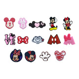 Pins Para Croc E Babuches Disney Minnie Mickey Kit !4 Unid.