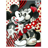 Pintura Diamantes Diy 5d Casal Mickey Minnie Disney 30x40cm