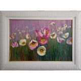 Pintura Em Óleo Sobre Tela 40x60 Cm - Floral-irisney Bosco