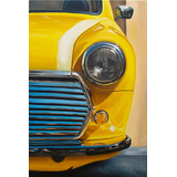 Pintura Mini Cooper - Quadro Ost Tela Carro Antigo