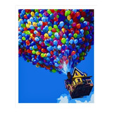Pintura Numerada Acrílica 40x50cm - Casa Com Balões - Up