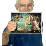 Pintura Renascimento Poster Quadro Placa Botticelli A4 13