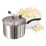 Pipoqueira Panela Alumínio 3.5l Pipoca Doce/sal Qualidade Cor Cinza