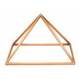 Pirâmide Cobre 10cm Mesma Proporção Queops Radiestesia Reiki