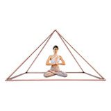 Pirâmide Cobre Desmontável Meditação tratamentos terapias