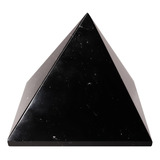 Pirâmide De Obsidiana Negra Pedra Natural De Cura 441g 8cm 