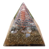 Pirâmide De Orgonite Da Prosperidade Pirita