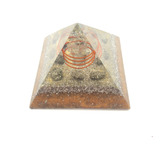 Piramide Orgonite Cristal Pirita Prosperidade Fartura