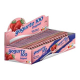 Pirulito Mastigável Yogurte 100 Morango -