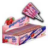 Pirulito Mastigável Yogurte 100 Morango Dori 50un Caixa 560g