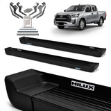 Pisante Apoio Suporte Preto Fosco Hilux Cabine Dupla 2022