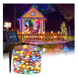 Pisca Pisca Fio De Fada 200 Led Painel Solar Luzes Natal 20m