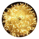 Pisca Pisca Natal Cordão Branco Quente 100 Led Luz 9m Cor Das Luzes Amarelo 220v