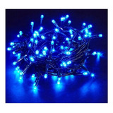 Pisca Pisca Natal Led 100 Lâmpadas Azul 8 Funções Azul 220v