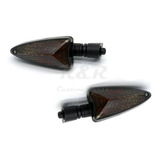Pisca Tiger 800 Fumê Seta Triumph 2011 Em Diante - Kit Pisca