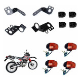 Piscas Dianteiro + Traseiro + Suporte Xlr 125 Xr 200