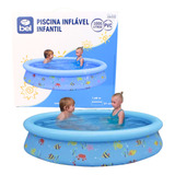 Piscina Com Borda Inflável Infantil - Capacidade 1000l 