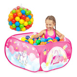 Piscina De Bolinha Infantil Menina Com 40 Bolas Colorida 