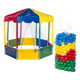 Piscina De Bolinha Oitavada Picadeiro + 500 Bolinhas