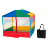 Piscina De Bolinhas 2x2 Rede C/ Ziper Brinde 1 Bag S/bolinha