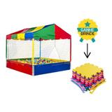 Piscina De Bolinhas Completa 1,5m + 1500 Bolas + Tatame Eva