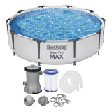 Piscina Estruturada 4.678l Circular + Filtro 220v 1.249l/h