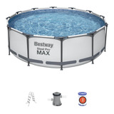 Piscina Estruturada 9.150l Circular +escada +filtro 110/220v