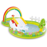 Piscina Infantil Escorregador Playground Meu Jardim 450 L