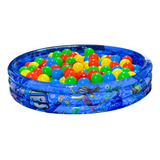 Piscina Infantil Inflável 100 Litros + 50 Bolinhas + Bomba