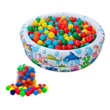 Piscina Infantil Inflável 100 Litros Colorida + 25 Bolinhas