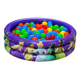 Piscina Infantil Inflável 100 Litros Colorida + 50 Bolinhas
