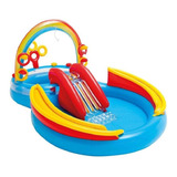 Piscina Infantil Playground Inflável Arco Íris 57453 Intex