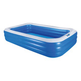Piscina Inflável 712 Litros Retangular Pvc 210 X 150 Cm Vg+ Cor Azul