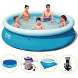 Piscina Inflável Bestway 3.700 Ls Filtro Capa Bomba Forro