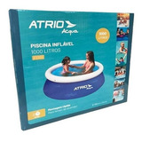 Piscina Inflável Circular 1000litros Atrio Compacta Portátil