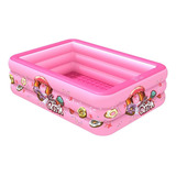 Piscina Inflvel Infantil 115x80x32cm Personagens Banheira Cor Rosa