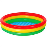 Piscina Inflável Infantil Redonda 3 Anéis 126 Litros Wellmix
