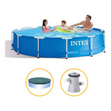 Piscina Intex 4.485l Estrutural Capa Bomba