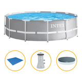 Piscina Intex 6.503l Estrutural Prism Filtro