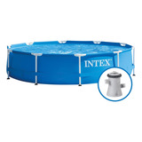 Piscina Plástica 4485l Armação E Bomba 127v Intex