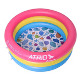 Piscina Redonda Infantil 88 Litros 76cm X 25cm Conchas Atrio