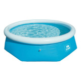 Piscina Redonda Inflável 2700l 2,44m X 66cm Bel Lazer Azul