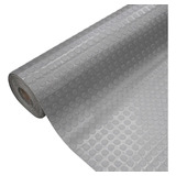 Piso De Borracha Moeda Kapazi 1,30 X 1.30 M Esp.2mm Cinza